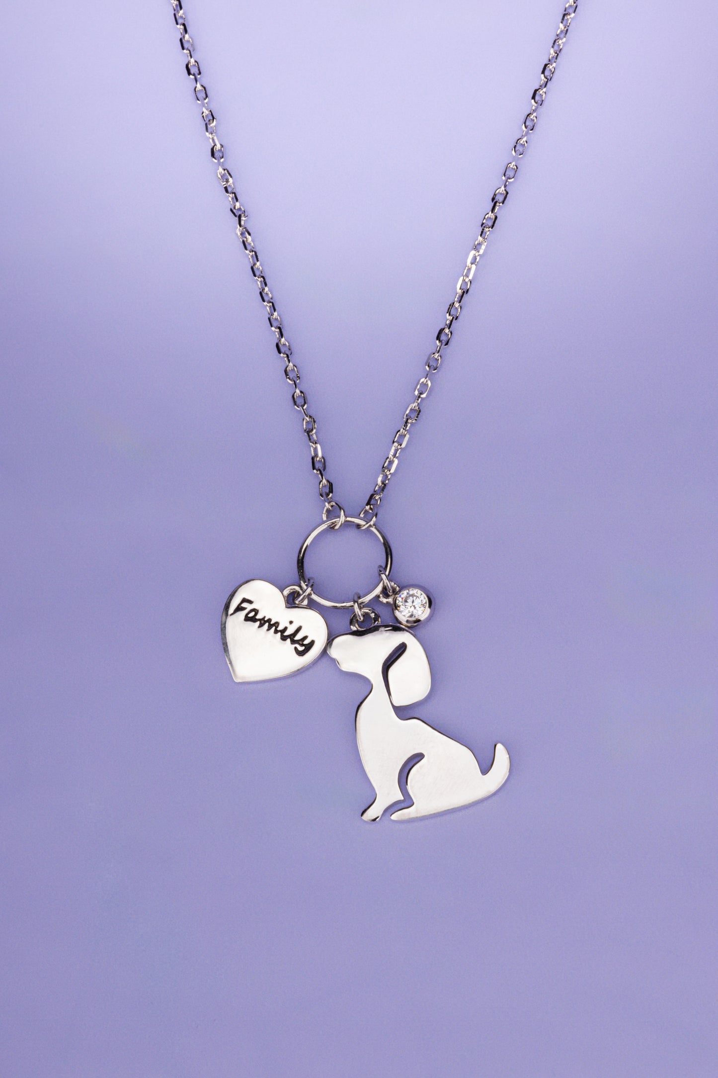 Collana con ciondolo Cane (personalizzabile)