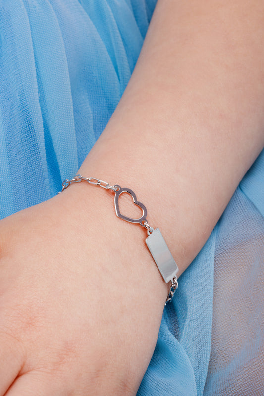 Bracciale Cuore con Nome (personalizzabile)