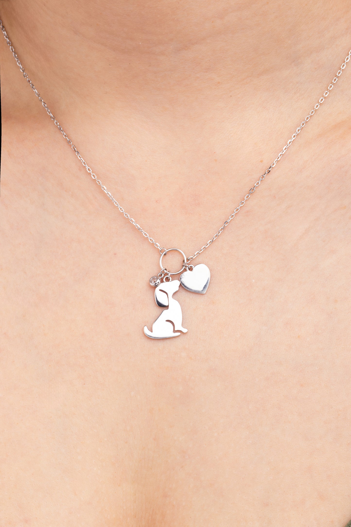 Necklace with Dog pendant (customizable) 